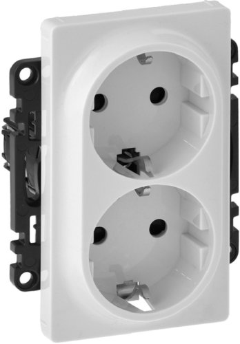 Розетка с заземлением без рамки Legrand Valena Life 1-м. 2 мод. белый картинка